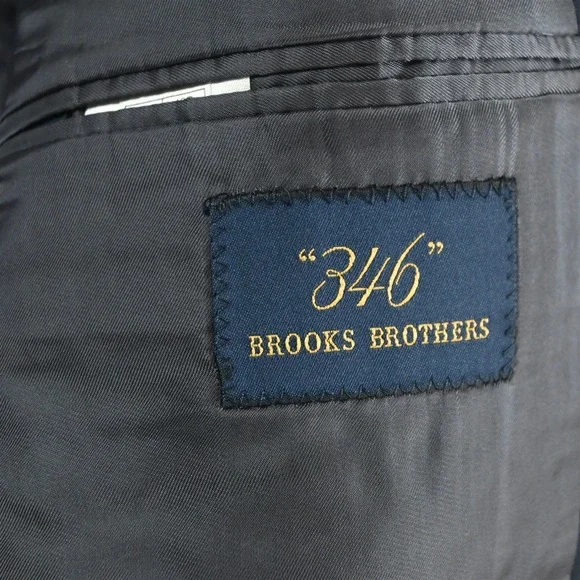 Brooks Brothers 42R Navy Blue 100% Wool Gold Button Blazer Jacket Sport Coat